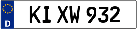 Trailer License Plate